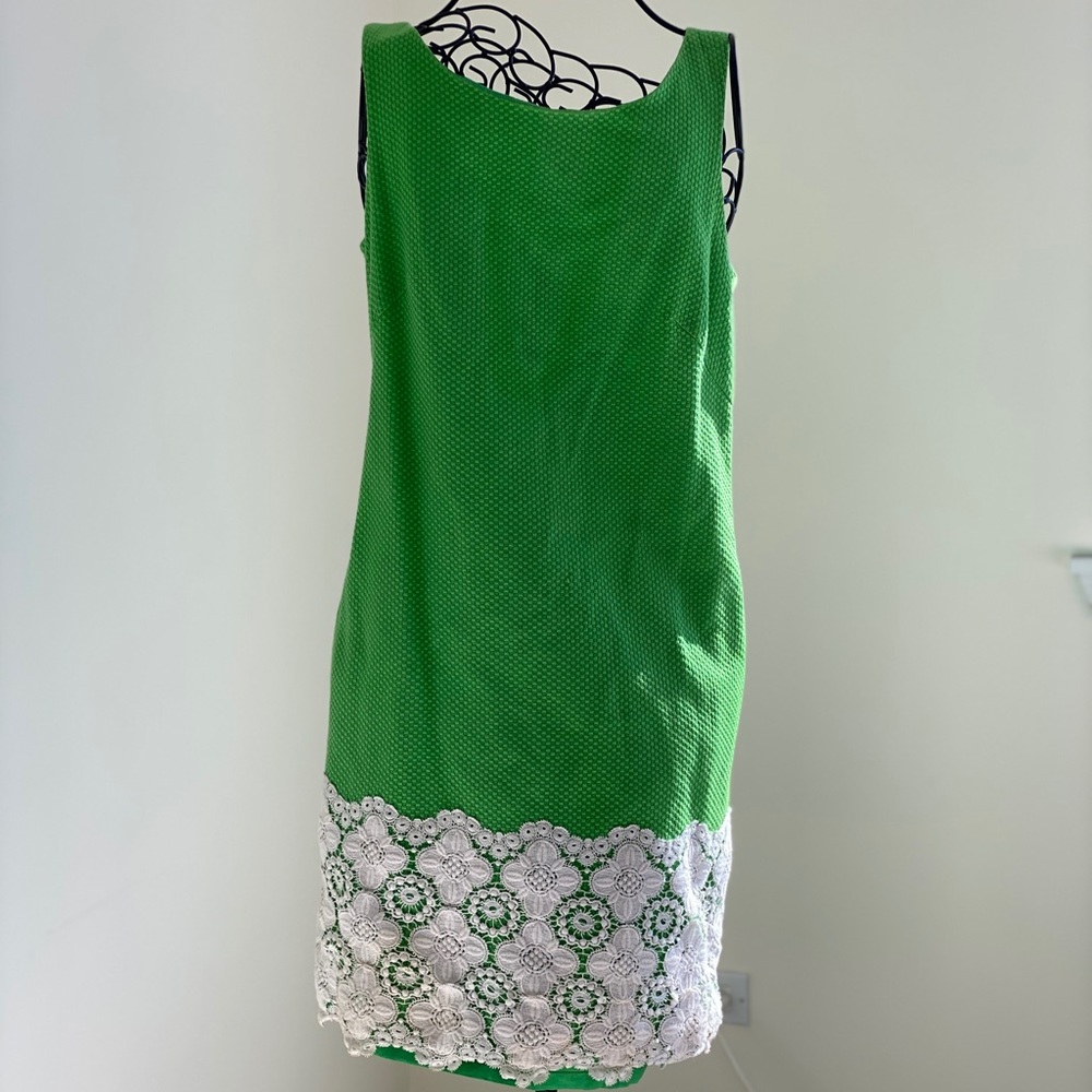 GREEN LILLY PULITZER JUBILEE DRESS WITH LACE